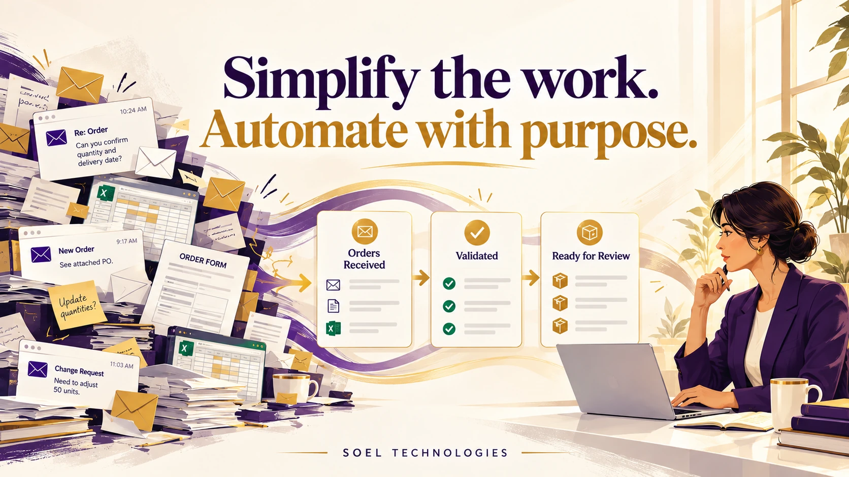 Simplify the work and automate with purpose